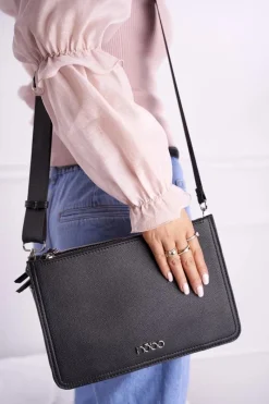 Torebki Nobo|Listonoszki></noscript>Nobo Torebka Damska Czarna Listonoszka NBAG-I2670-C020