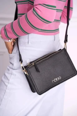 Torebki Nobo|Listonoszki>Nobo Torebka Damska Czarna Listonoszka NBAG-I2680-C020