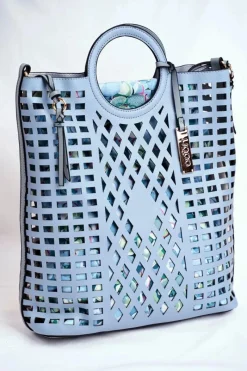 Nobo Torebka Damska Klasyczna Koszyczek Niebieska NBAG-I3680-C012