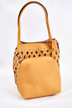Discount Torebka Damska Klasyczna Shopper Musztardowa NBAG-I3690-C002 Torebki Nobo|Torebki Klasyczne