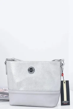 Discount Monnari Torebka Damska Srebrno Szara Listonoszka