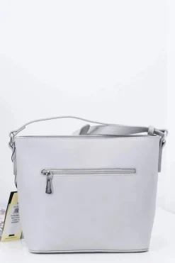 Discount Monnari Torebka Damska Srebrno Szara Listonoszka