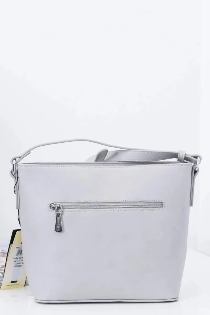 Discount Monnari Torebka Damska Srebrno Szara Listonoszka