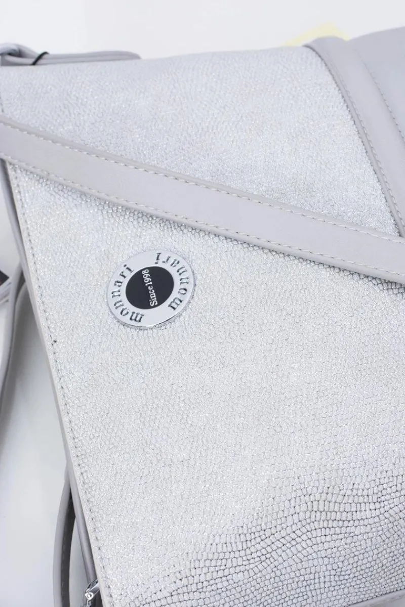 Discount Monnari Torebka Damska Srebrno Szara Listonoszka