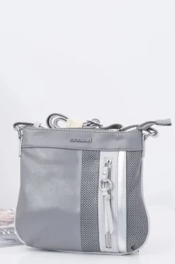 Clearance Torebka Damska Szara na Ramię Listonoszka Torebki Monnari|Listonoszki