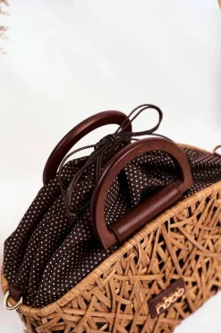 Torebki Nobo|Torebki Klasyczne>Nobo Torebka Damska Wiklinowy Koszyczek NBAG-XI0370-C015