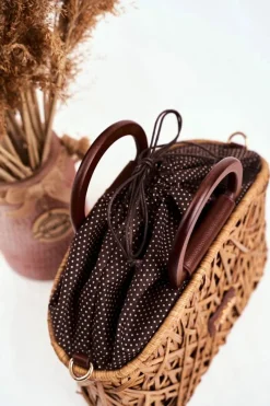 Torebki Nobo|Torebki Klasyczne></noscript>Nobo Torebka Damska Wiklinowy Koszyczek NBAG-XI0370-C015