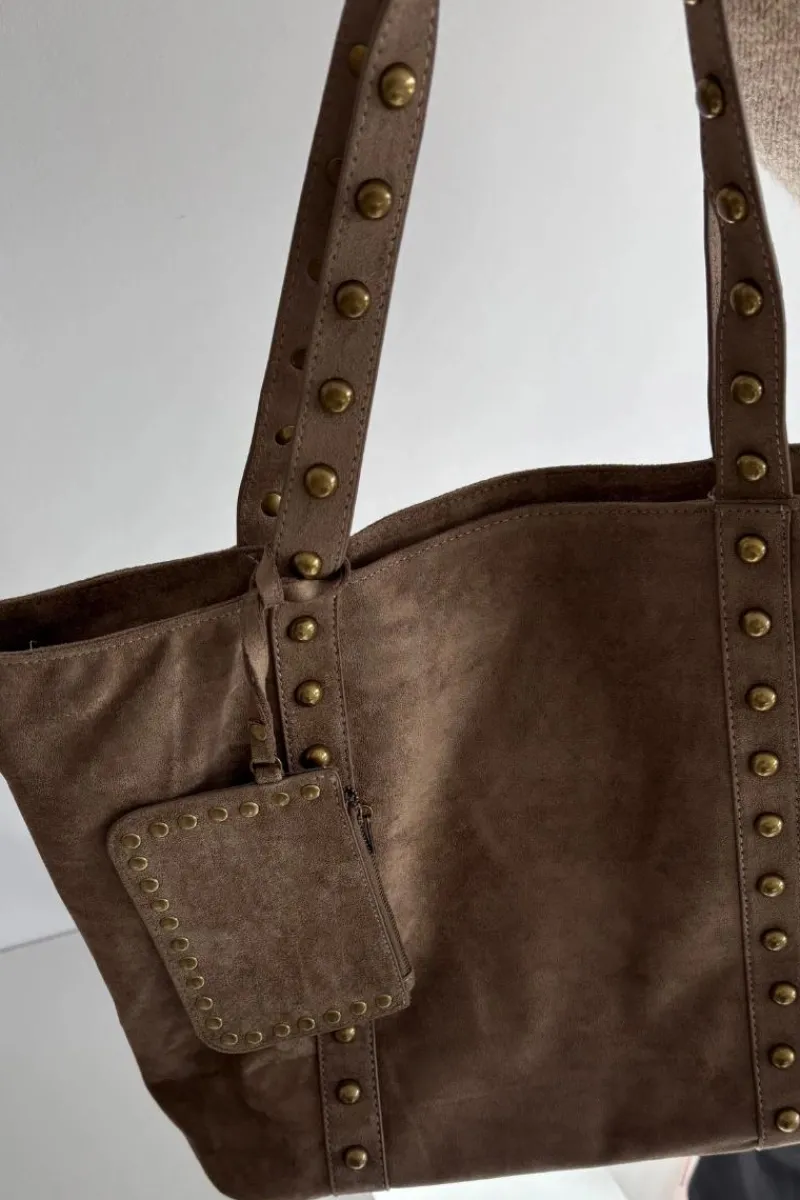 Best Boto Torebka Damska Ze Zdobieniem Beżowa Kynelle Beżowy