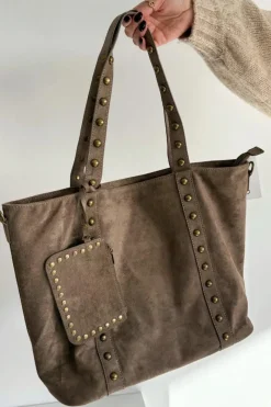 Best Boto Torebka Damska Ze Zdobieniem Beżowa Kynelle Beżowy