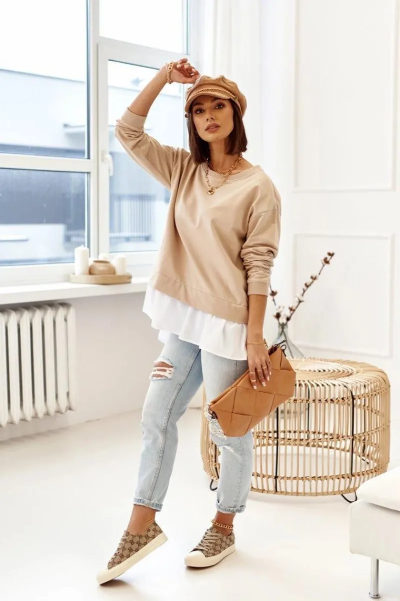 Torebki Nobo|Listonoszki>Nobo Torebka Kopertówka Z Odpinanym Paskiem NBAG-K1260 Beżowa