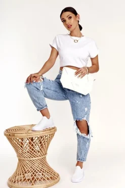 Clearance Nobo Torebka Kopertówka Z Odpinanym Paskiem NBAG-K1260 Biała