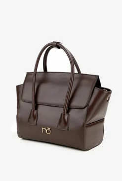 Outlet Torebka Kuferek BAG5810-M17 Czekoladowa Torebki Nobo|Torebki Kuferki