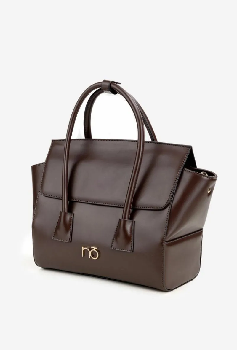 Outlet Torebka Kuferek BAG5810-M17 Czekoladowa Torebki Nobo|Torebki Kuferki