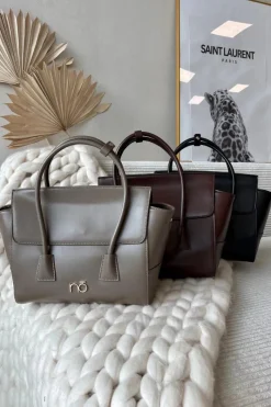 Outlet Torebka Kuferek BAG5810-M17 Czekoladowa Torebki Nobo|Torebki Kuferki
