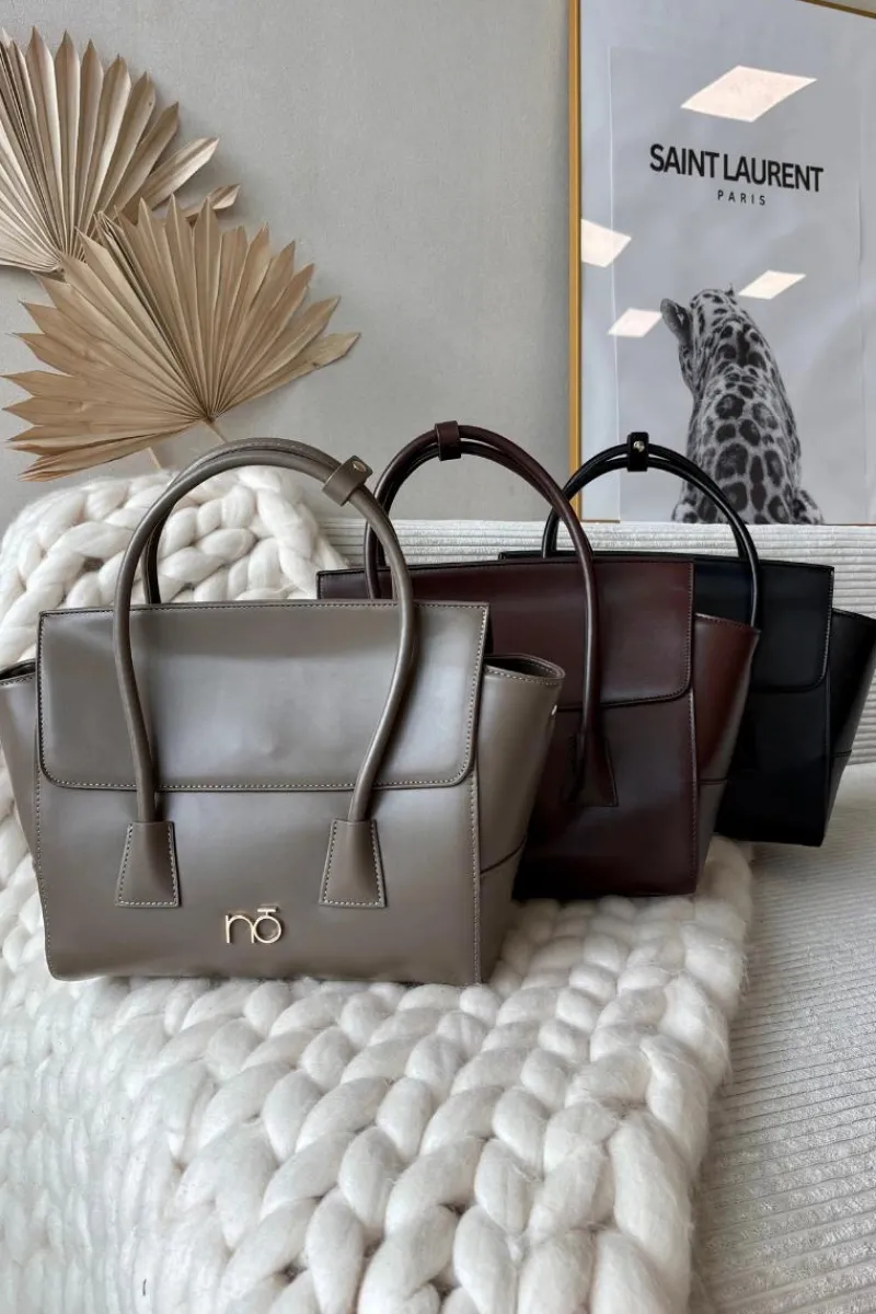 Outlet Torebka Kuferek BAG5810-M17 Czekoladowa Torebki Nobo|Torebki Kuferki