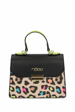 Torebki Nobo|Torebki Kuferki>Nobo Torebka Kuferek M1470-CM15 Czarno-Beżowa