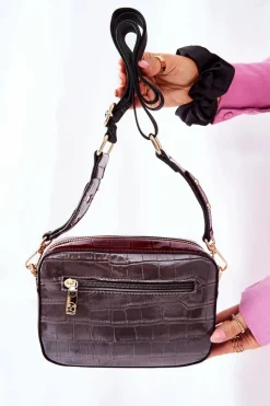 Nobo Torebka Kuferek NBAG-L1740-CM20 Czarno Szara