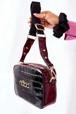 Nobo Torebka Kuferek NBAG-L1740-CM20 Czarno Szara