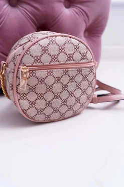 Best Boto Torebka Kuferek Okrągły Różowa