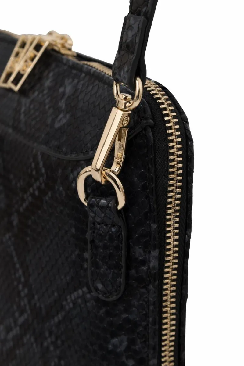 New Nobo Torebka Kuferek Zwierzęcy Wzór NBAG-R3200-C019 Ciemnoszara