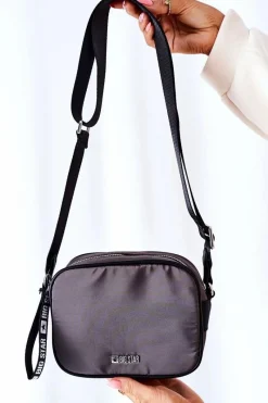 Best Big Star Shoes Torebka Listonoszka Kuferek Big Star II574004 Popielata