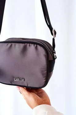 Best Big Star Shoes Torebka Listonoszka Kuferek Big Star II574004 Popielata