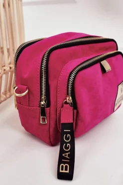 Clearance Boto Torebka Listonoszka Kuferek LAURA BIAGGI Różowa