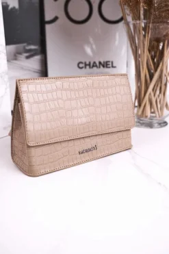 Torebki Monnari|Listonoszki>Monnari Torebka Listonoszka BAG5450-015 Beżowa Print Zwierzęcy