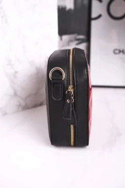 Torebki Monnari|Listonoszki>Monnari Torebka Listonoszka BAG4220-M20 Lakierowana Czerwona