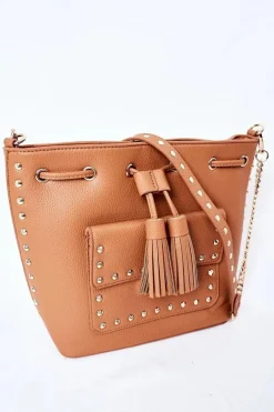 Best Nobo Torebka Listonoszka Na Łańcuszku K4090 Brązowa