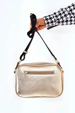Online Torebka Listonoszka L2160 Złota Torebki Nobo|Listonoszki