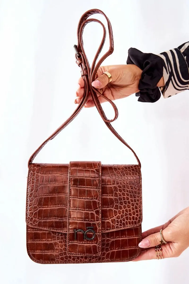 Discount Torebka Listonoszka NBAG-L1100-CM17 Brązowa Listonoszki|Torebki Nobo