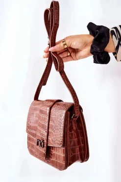 Discount Torebka Listonoszka NBAG-L1100-CM17 Brązowa Listonoszki|Torebki Nobo