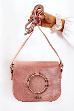 Torebki Nobo|Listonoszki>Nobo Torebka Listonoszka Wężowa M0820-C004 Różowa