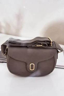 Torebki Klasyczne|Listonoszki>Boto Torebka Listonoszka Z Eko Skóry Szara Samriddhi