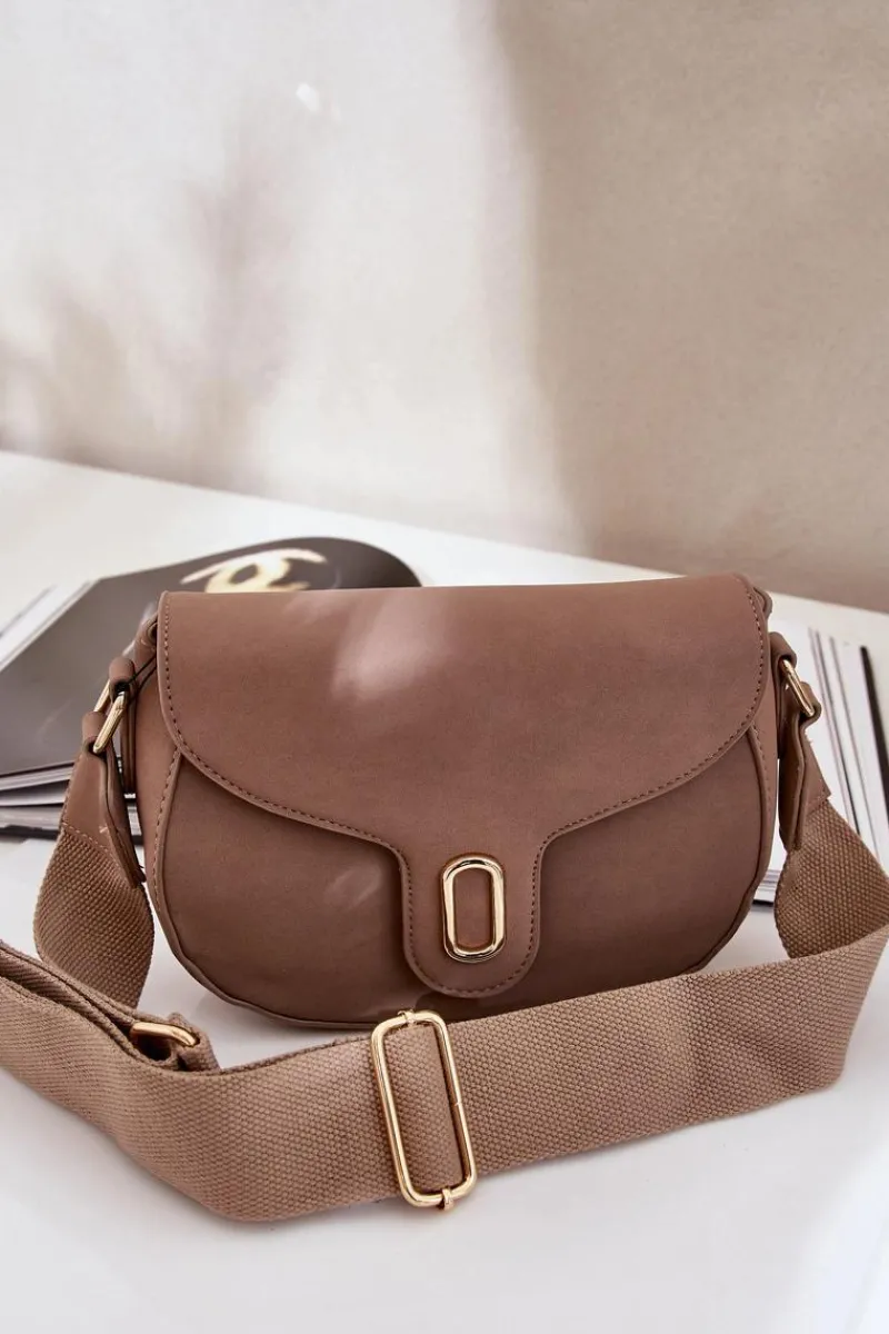 Torebki Klasyczne|Listonoszki>Boto Torebka Listonoszka Z Eko Skóry Ciemnobeżowa Samriddhi