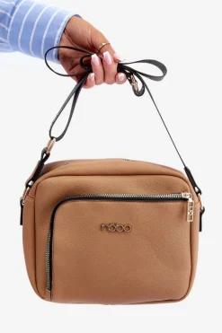 Online Torebka Listonoszka Z Eko Skóry BAGP990-K015 Brązowa Torebki Nobo|Torebki Klasyczne