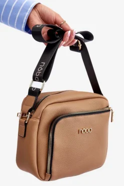 Online Torebka Listonoszka Z Eko Skóry BAGP990-K015 Brązowa Torebki Nobo|Torebki Klasyczne