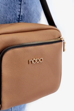 Online Torebka Listonoszka Z Eko Skóry BAGP990-K015 Brązowa Torebki Nobo|Torebki Klasyczne