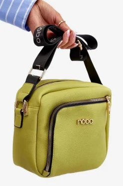 Clearance Nobo Torebka Listonoszka Z Eko Skóry BAGP990-K008 Limonka