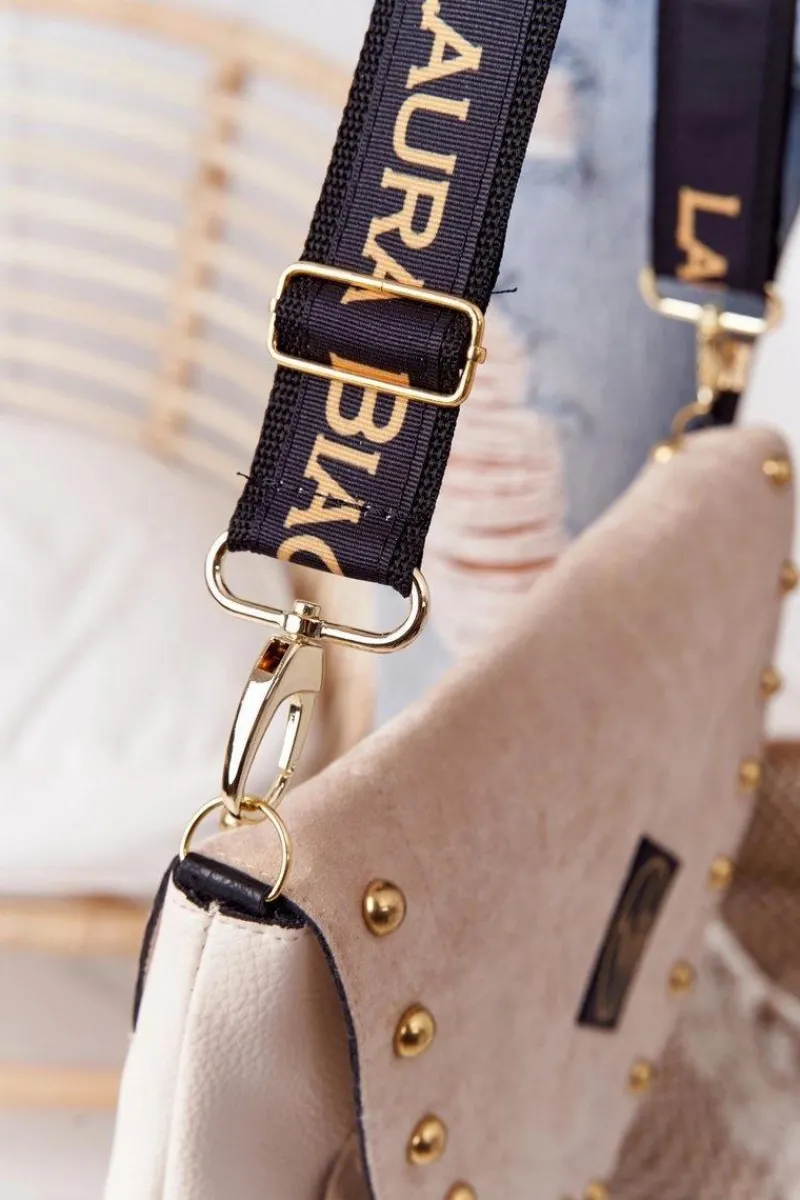 Torebki Klasyczne|Listonoszki>Boto Torebka Listonoszka Z Frędzlami LAURA BIAGGI Beżowa