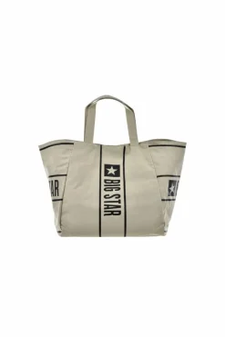 Torebka Materiałowa Big Star NN574055 Beżowa Torby Sportowe|Torebki Klasyczne