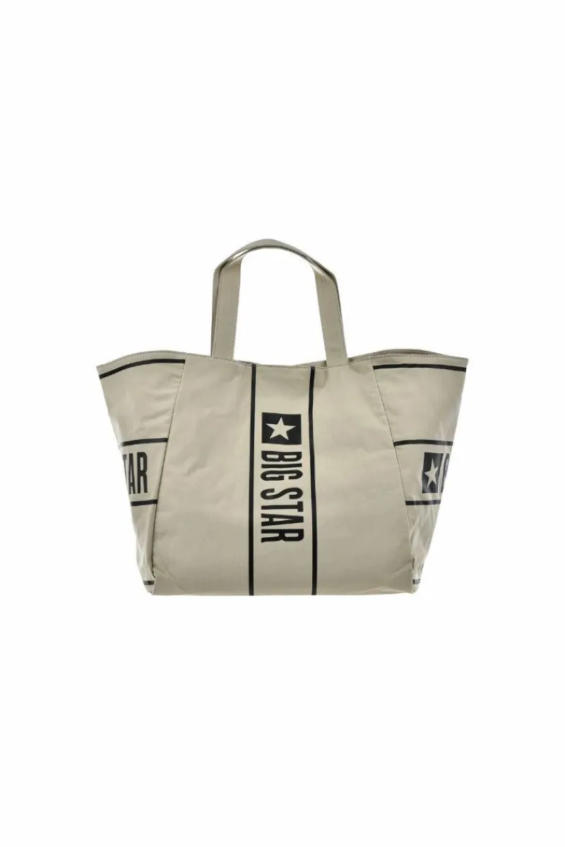 Torebka Materiałowa Big Star NN574055 Beżowa Torby Sportowe|Torebki Klasyczne