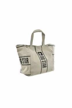 Torebka Materiałowa Big Star NN574055 Beżowa Torby Sportowe|Torebki Klasyczne