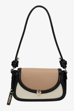 Best Nobo Torebka Na Ramię NBAG-P5000-CM20 Beżowo-Czarna