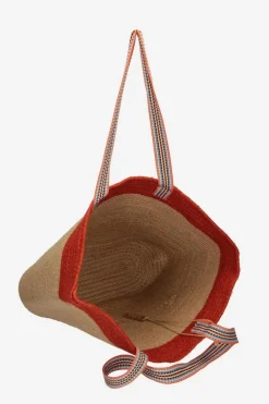 Discount Nobo Torebka Plażowa Koszyk XP0400-C003 Beżowo-Pomarańczowa