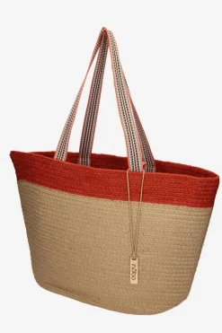 Discount Nobo Torebka Plażowa Koszyk XP0400-C003 Beżowo-Pomarańczowa