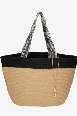 Torebki Plażowe|Torebki Nobo>Nobo Torebka Plażowa Koszyk XP0400-C020 Beżowo-Czarna