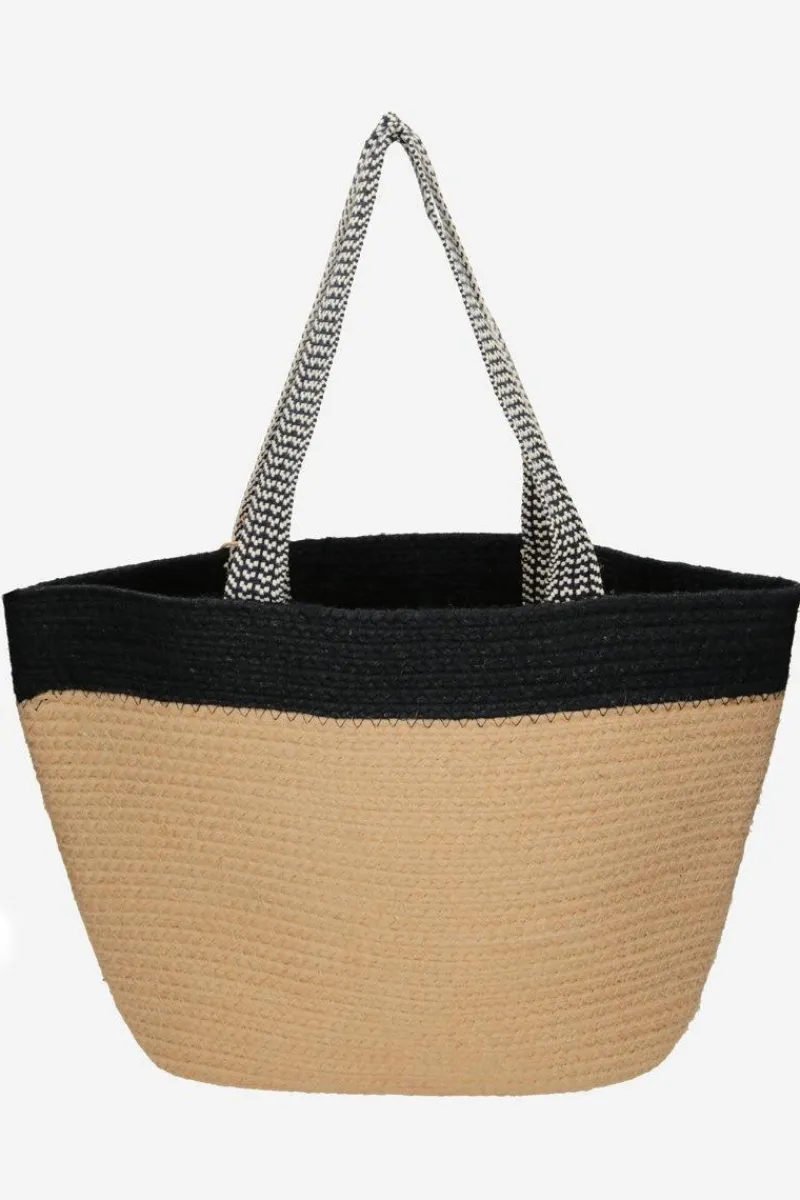 Torebki Plażowe|Torebki Nobo>Nobo Torebka Plażowa Koszyk XP0400-C020 Beżowo-Czarna