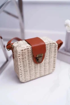 Discount Boto Torebka Pleciona Kuferek Sznurkowy Ellisa Beż